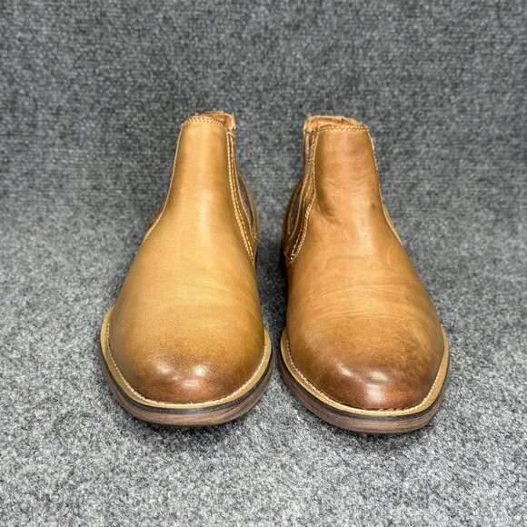 Steve Madden Pierson Boots Mens Size 10 Brown Leather Pull On Chelsea Ankle Boot - Picture 2 of 11